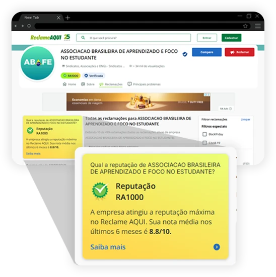 RA 1000 no Reclame Aqui